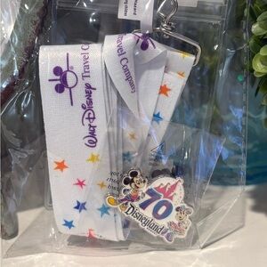 Disneyland Resort 70th Anniversary Exclusive Pin and Lanyard Set